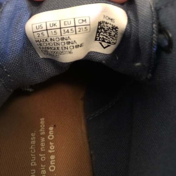 TWO Pairs of TOMS Denim Shoes: Bootie & Slip-On - Picture 6 of 8